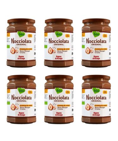 Rigoni di Asiago Nocciolata 6 x 250 g walnut nougat cream hazelnut cream without palm oil delicious spread