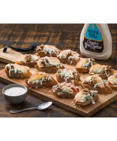 Ken's Steak House Chunky Blue Cheese Dressing 16 Ounce (Pack of 2) - Creamy and Flavorful Dressing - Buy Online on GoSupps.com