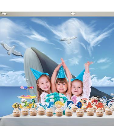 48pcs Ocean Sea Animal Cupcake Toppers - Buy Online on GoSupps.com