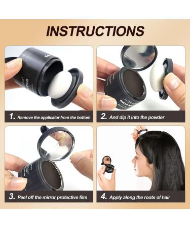 Sularpek Hairline Powder Hairline Powder Instantly Conceals Hair Loss Hairline Shadow Powder for Thinning Hair for Women and Men Bald Spots Eyebrows Beard Line Dark Brown - Buy Online on GoSupps.com