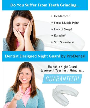 2 Pack USA-Made Mouth Guard for Grinding Teeth | Slim Anti-Grinding Night Guard - Whitening Dental Guard | Stops Bruxism, Teeth Clenching | BPA-Free - Buy Online on GoSupps.com