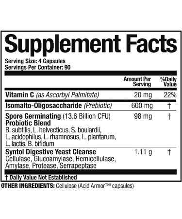 Syntol AMD 500mg - Advanced Microflora Delivery - 360 Capsules - Arthur Andrew Medical - Buy Online on GoSupps.com