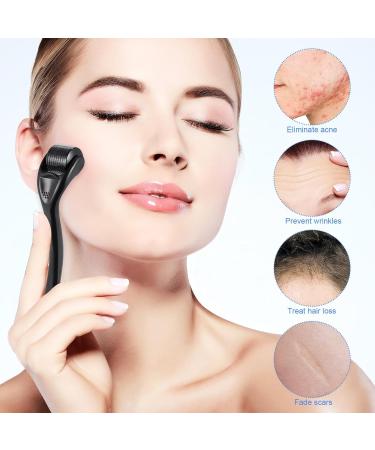 Zephyrcraft 2-Piece Dermaroller Set | 540 Needles for Face Body & Beard Growth | Microneedling Roller for Men & Women | Hair Care & Skin Rejuvenation - Buy Online on GoSupps.com