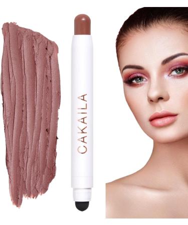 Cream Eyeshadow Stick | Smudge-Proof Double-end Pencil Eyeshadow Stick Highlight Stick Matte Automatic Rotating Lasting for Ladies Girls All Seasons Pluvo - Buy Online on GoSupps.com