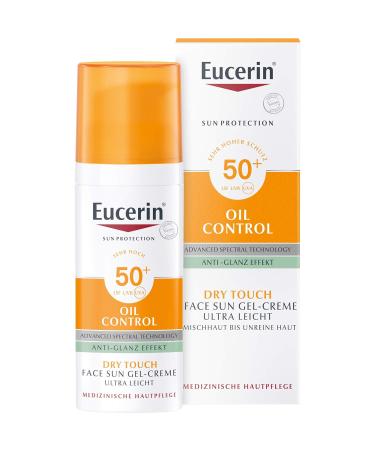 Eucerin Oil Control Face Sun Gel-Cream SPF 50+ | Protect & Hydrate | 50ml - Buy Online Internationally - Buy Online on GoSupps.com