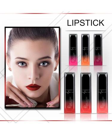 Matte Lipstick Red Lipstick Smooth Waterproof Highly Pigmented Velvet Lipstick Lip Gloss Full-Coverage Lip Color Lipsticks Professional Lipstick Cosmetics Make Up Gifts (#06) - Buy Online on GoSupps.com