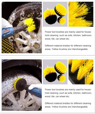 Infinitely Great Home Decor Center 3 Piece Tile Cleaning Brush Set - Buy Online on GoSupps.com