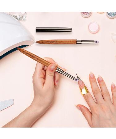 Nail Brushes For | Tool - Sandalwood Nail Polish Brush For Thin Details Fine Drawing Long Lines Home Use And Professional Nail Salon K - Buy Online on GoSupps.com