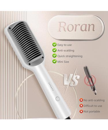 Hair Straightener Brush - 2 in 1 Anti-Scald Comb | Fast Heating Ceramic Flat Iron for Smoothing & Styling Women s Hair - Buy Online on GoSupps.com