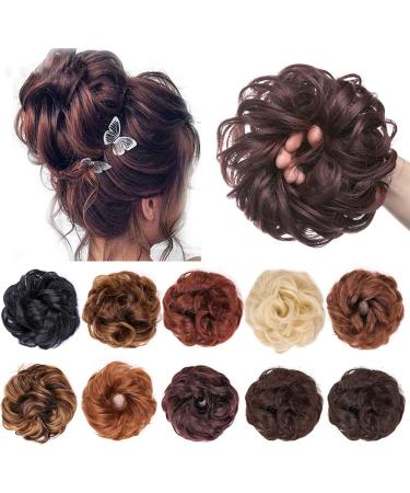 Hair Chignon Synthetic Messy Bun Curl Donut Hair Extensions Bun Extensions Comb Clip In Messy Bun Hair Accessories for Women Messy Bun Hair Piece (Color : 27H33) - Buy Online on GoSupps.com