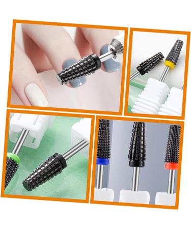 POPETPOP Black Ceramic Nail Polishing Head Nail Polishing Tool Acrylic Nail Drill Bits Rainbow Hair Clips Braiding Toy Nail Tools Nail Art Drill Bits Short Hair Set Women's Ceramics - Buy Online on GoSupps.com