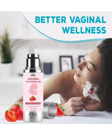 Vaginal Tightening Balm - Fast-Acting Coochie Tightener for Women's Health | Increases Intimate Sensitivity | 1 fl oz Strawberry Flavor - Buy Online on GoSupps.com