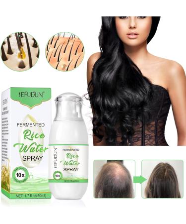 Hair Serum Sprays Rice Water for Hair Thickness Strength Shine - Leave-in Conditioner Moisturizer for Women and Men for Thicker Longer and Fuller Hair with Biotin - Buy Online on GoSupps.com
