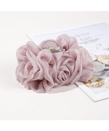 amangul Chiffon Hair Clips -Slip Large Hair Clamps Cute Hair Catch Hair Pins Barrettes Strong Hold Hairpin for Girls(Black) - Buy Online on GoSupps.com