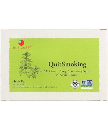 Health King QuitSmoking Herb Tea - Lung Cleanse & Throat Soothing Blend - 20 Tea Bags - Buy Online on GoSupps.com