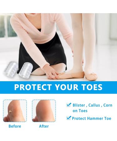 GROVL Silicone Anti-Friction Toe Protectors - 30 Pcs Clear Pinky Toe Caps for Women Men - Breathable Toe Covers with Holes for Ingrown Toenails, Calluses, Blisters - Buy Online on GoSupps.com