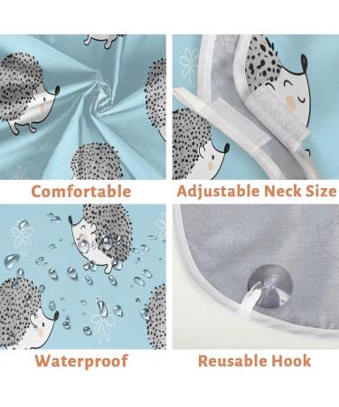 Buy Animal Hedgehog Pattern Beard Bib Apron - Non-Stick Waterproof Hair Catcher for Men | Perfect Grooming Gift with Suction Cups - Buy Online on GoSupps.com