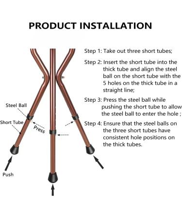 LINGTHIN Walking Stick with Seat for Men | 136kg Capacity | Height Adjustable & Foldable | Dual-Use Cane and Stool for Elderly & Disabled - Buy Online on GoSupps.com