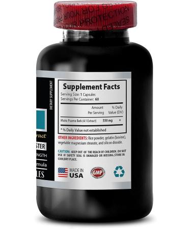 Muira Puama Extract 2200mg for Brain Care & Memory Support - Boost Energy Levels - Energy Supplements Pre-Workout - 60 Capsules - Buy Online on GoSupps.com