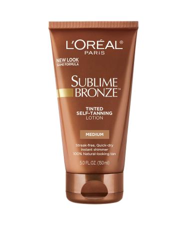 L'Oreal Paris Skincare Sublime Bronze Tinted Self-Tanning Lotion Medium Natural Tan Sunless tanning lotion - 5 fl. oz. - Buy Online on GoSupps.com