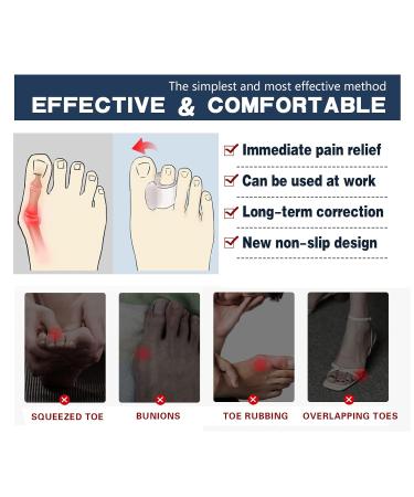 OBBOCK Bunion Corrector & Toe Separator for Women - Gel Toe Cushions - Prevent Rubbing & Relieve Pressure - Toe Protectors (4 Pack) - Buy Online on GoSupps.com