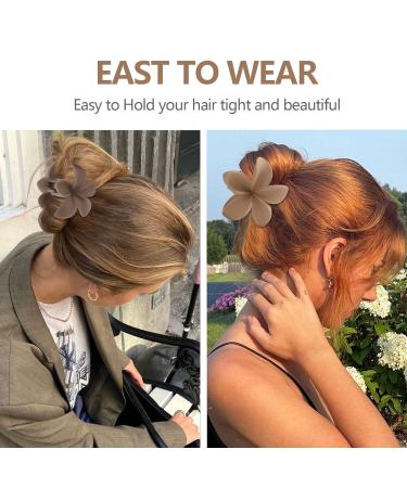 Matte Daisy Flower Hair Claw Clips - 6 Pack Floral Hair Clips for Women & Girls - Buy Online on GoSupps.com