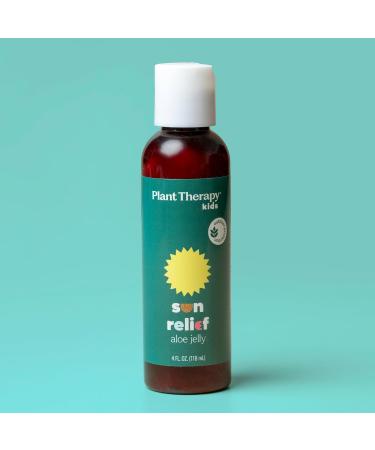 Plant Therapy Kids Sun Relief Aloe Jelly 4 oz Gentle After-Sun Care Cools & Calms Skin Non-Sticky & Fast-Absorbing Outdoor Essentials - Buy Online on GoSupps.com