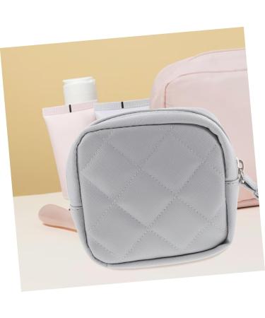Healifty Mini Cosmetic & Tampon Holder Grey - Portable Sanitary Rack 13x13cm - Buy Online on GoSupps.com