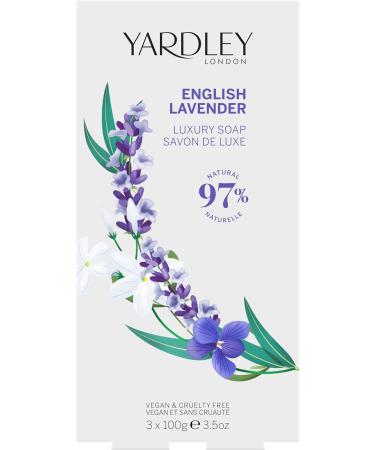 Yardley London English Lavender Luxury Soaps for her 3x100g - Buy Online on GoSupps.com