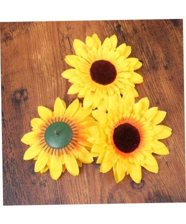Zerodeko 18 Pcs Sunflower Decor Artificial Sunflower Home D cor Real Looking Fake Sunflower Bling Decor Fake Corn False Flowers Artificial Flower Mini Woven Baskets Craft Set 10cm - Buy Online on GoSupps.com