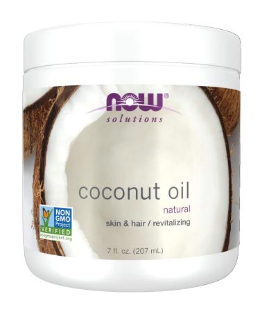 NOW Solutions  Coconut Oil  Naturally Revitalizing for Skin and Hair  Conditioning Moisturizer  7-Ounce 7 Fl Oz (Pack of 1)