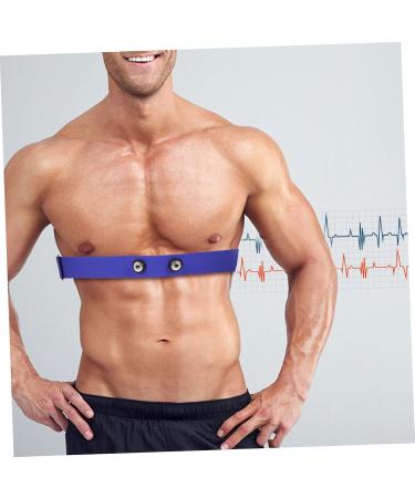 Besportble Heart Rate Monitor Belt - Sports Chest Strap for Accurate Heart Rate Tracking | Multi-Purpose Nylon Band - 17x3cm - Blue - Buy Online on GoSupps.com