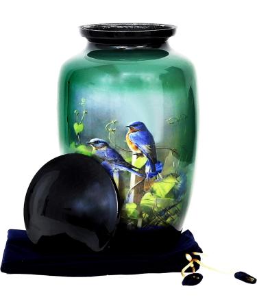 HLC URNS Lovely Humming Bird Adult Cremation Urn for Human Ashes - Adult Funeral Urn Handcrafted - Affordable Urn for Ashes (Adult (200 lbs) 10.5 x 6 Lovely Humming Bird Cremation Urn) - Buy Online on GoSupps.com