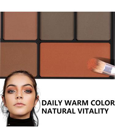 Matte Eyeshadow Palette - 10 Intense Eye Shadow Shades for Smokey Makeup Look - Pressed Pigments with Dual-Ended Brush - Women/Girls (Matte 02) - Buy Online on GoSupps.com