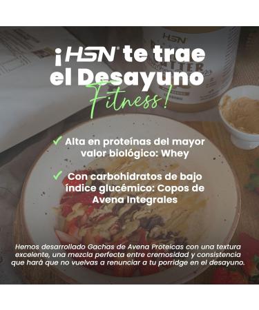  HSN HSN Protein Oat Porridge | Natural Flavor 1 kg 20 servings | Protein porridge with whole grain oats and whey protein | Quick and easy to prepare | Low in sugar | Suitable for - Buy Online on GoSupps.com