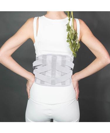 EXCEART Sports Men's Waist Support - Breathable Gym Binder & Back Brace - Air Mesh Pelvis Strap (115X23X1CM) - Silver - International Shipping Available - Buy Online on GoSupps.com