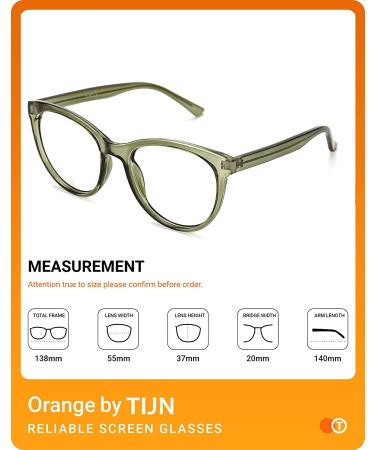 TIJN Oversized Blue Light Glasses for Women and Men - Large Frame Anti-Eyestrain Gaming Glasses - Buy Online on GoSupps.com
