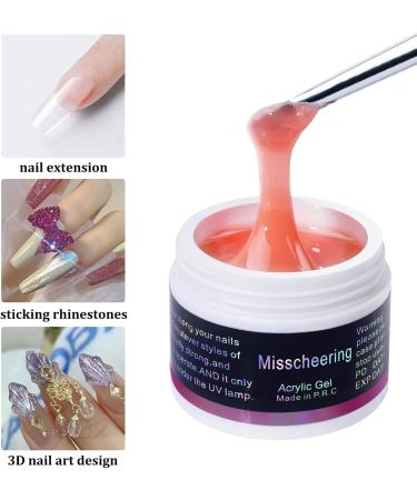 Joyeee Nail Extension Gel Kit 60ml Clear Poly Nail Gel Acrylic Nail Builder Strengthen Crystal Gel Set Hard Builder Gel for Nail Design Repair Gel Nail Starter Kit for Beginners and Nail Technician - Buy Online on GoSupps.com