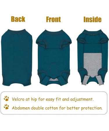 Axcimond Dog Surgery Recovery Suit - Spay Suit for Medium Large Dogs - Male Female Pet Shirt Alternative - Blue - Buy Online on GoSupps.com