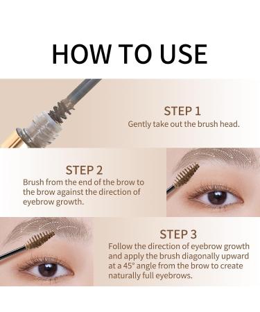 Erinde Waterproof Tinted Brow Gel - Long-lasting Eyebrow Shaping Makeup Smudge & Flake Resistant Volumizing Brow Mascara in Taupe Grey 01 - Buy Online on GoSupps.com