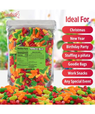 Mega Mix Sour Chewy Candy - 2lb Bulk | Ultimate Sour Gummy Candy for Sharing | Delicious Mike and Ike Candy for All Occasions | Perfect for Sour Candy Lovers - Buy Online on GoSupps.com