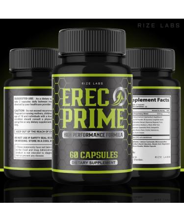 Erec Prime Pills for Men - All-Natural High Performance Formula | Boost Peak Performance & Health | ErecPrime24 Official Reviews (60 Capsules - Buy Online on GoSupps.com