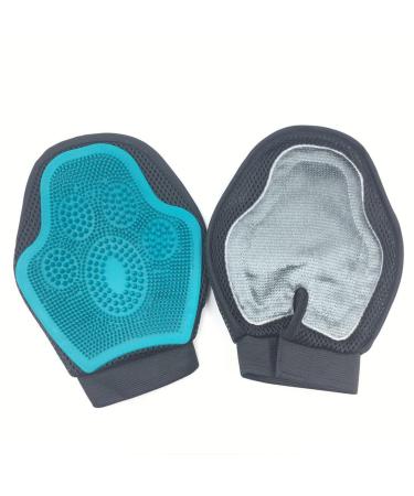 Pet cleaning gloves Silicone two-sided cat and dog bath sticky brush tool Comb small pet massage grooming supplies pet grooming glove cat grooming glove dog grooming glove