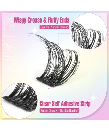 Self Adhesive Lash Clusters - 120pcs Fluffy Wispy Eyelash Extensions 8-16MM by Ruairie B | Shop Internationally - Buy Online on GoSupps.com