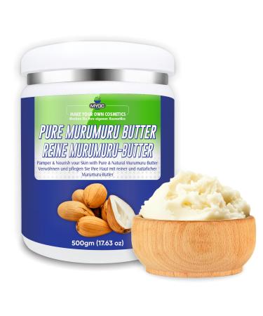 Murumuru Butter | Kosmetische Qualit t | Reich an Laurins ure f r seidiges Haar und hydratisierte Haut | Ideal f r Balsame Butter Seifen und Haarmasken 500 g / 17 63 oz