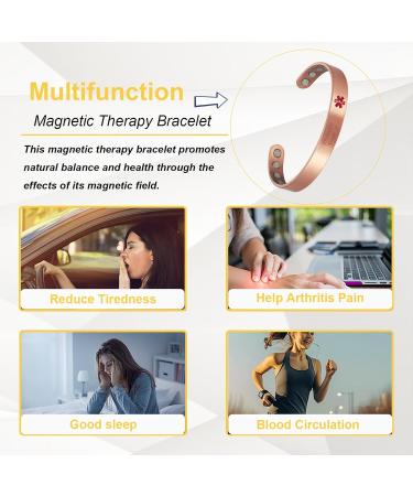 Shop Copper Magnetic Bracelet for Women | 99% Pure Adjustable Jewelry for Diabetes Type 2 - Buy Online on GoSupps.com
