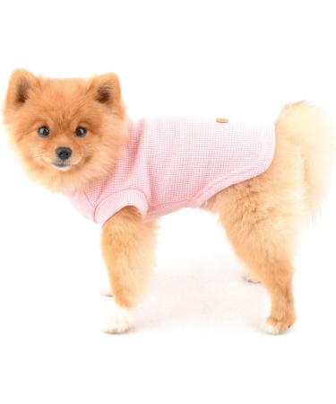 Paidful Pink Dog Shirts for Small & Medium Dogs | Soft Cotton Summer Vests | Breathable T-shirts for Puppies & Young Girls - Buy Online on GoSupps.com