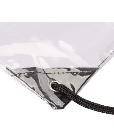 2 Pack Clear Drawstring Bags - Stadium, College, Event Approved Waterproof Small Bags - Buy Online on GoSupps.com