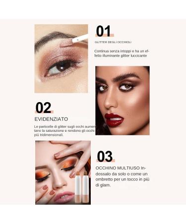  Xinhuju Sticchi Eyeshadow Cream Eyeshadow Stick Cream Eyeshadow Stick 6 Shimmer Glitter Highlighter Creamy Colors Cosmetic for Wedding Makeup - Buy Online on GoSupps.com