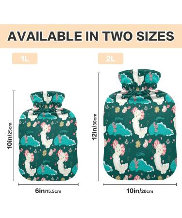 Cute Kawaii Axolotl Heat Bottle 2L | Soft Plush Hot Water Bottle for Kids & Adults | Winter Hand & Feet Warmer - Buy Online on GoSupps.com